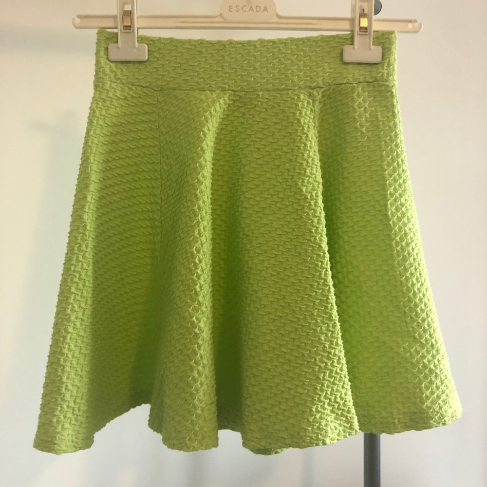 H&M Skater Skirt - Gorgeous Spring Green